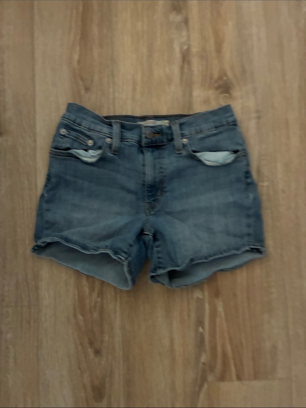 Levi's Blue Denim Cutoff Shorts